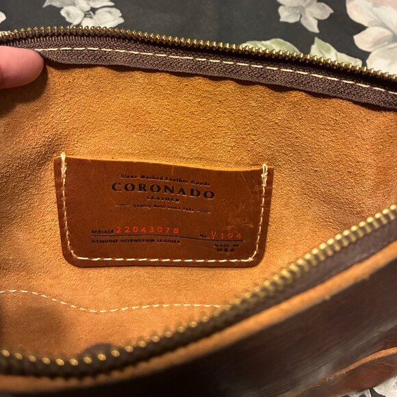 Coronado Leather Company - No. 194 Utility Pouch in Stonewashed Chestnut - Picture 3 of 7